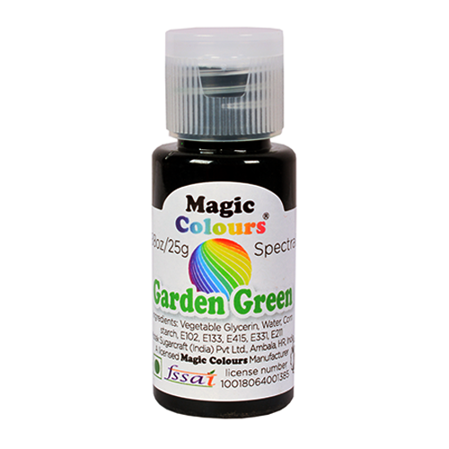 Magic Colours Spectral Mini Food Gel Colour 25ml - GARDEN GREEN