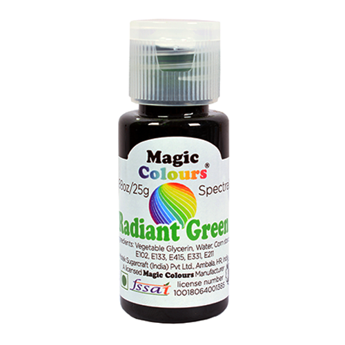 Magic Colours Spectral Radiant Food Gel Colour 25ml - RADIANT GREEN