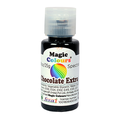 Magic Colours Spectral Radiant Food Gel Colour 25ml - CHOCOLATE EXTRA