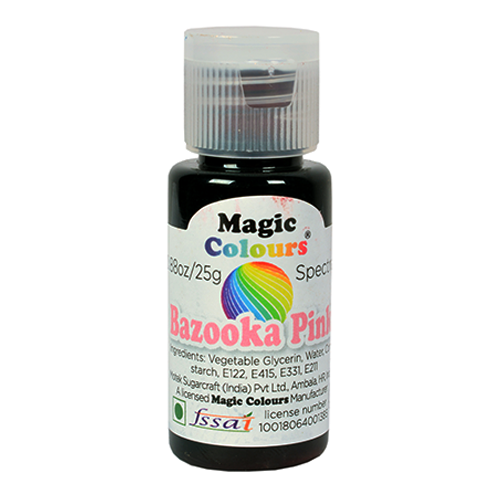 Magic Colours Spectral Mini Food Gel Colour 25ml - BAZOOKA PINK