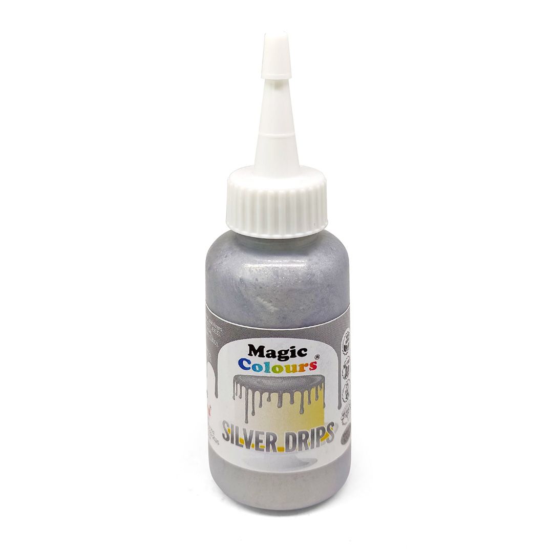 Magic Colours Edible Metallic Drip 100g - SILVER