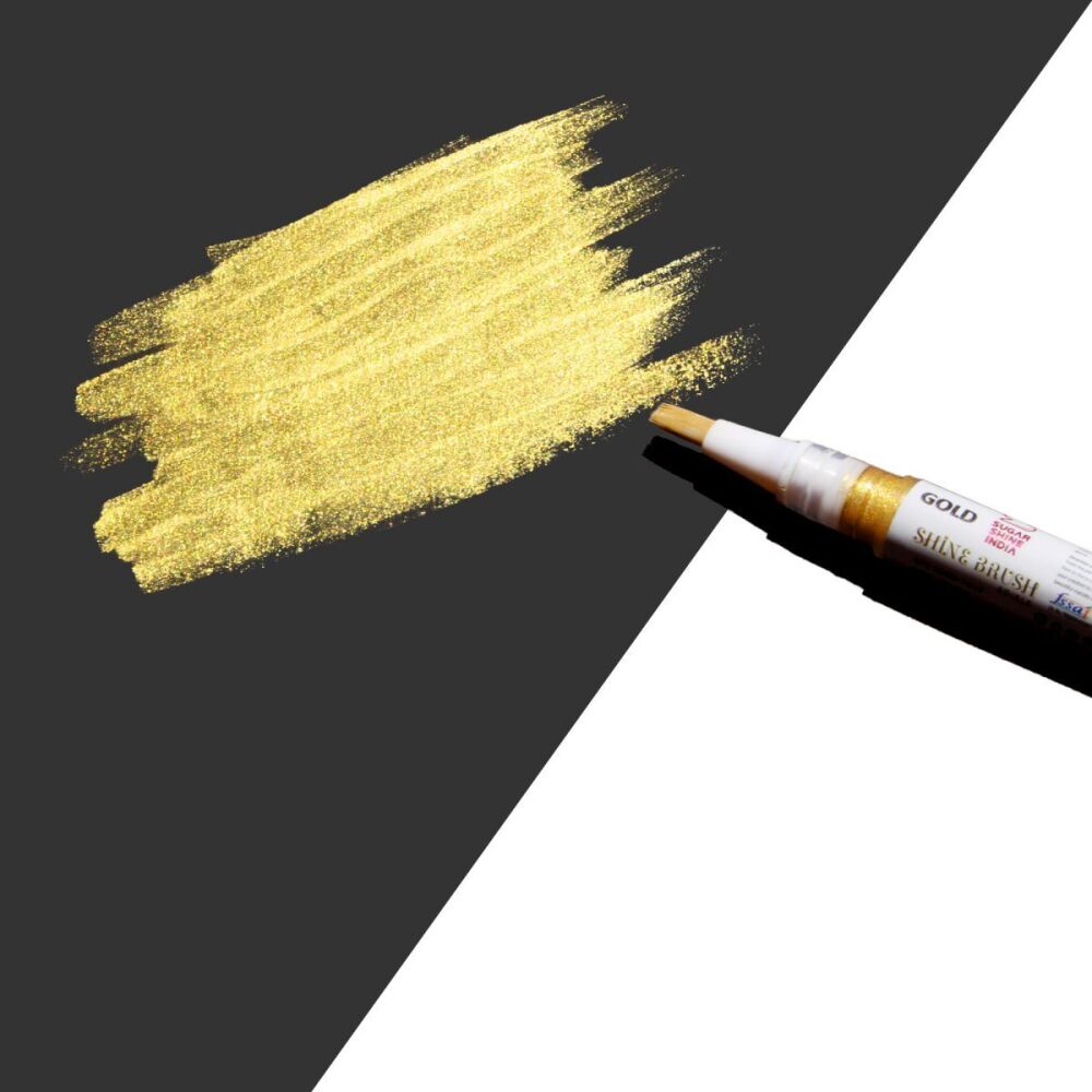 Magic Colours Edible Paint Shine Brush - GOLD