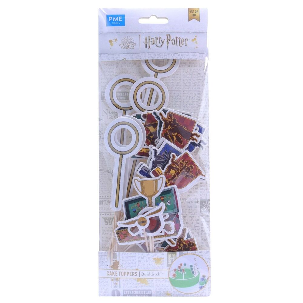 PME Harry Potter Paper Toppers - Quidditch Set (Pack of 30)