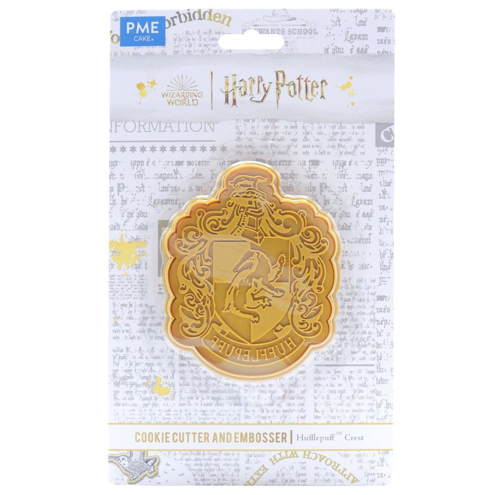 PME Harry Potter Cookie Cutter & Embosser - Hufflepuff Crest