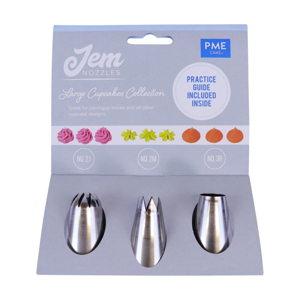 Jem Nozzles Set (Pack of 3) - Large Cupcakes Collection