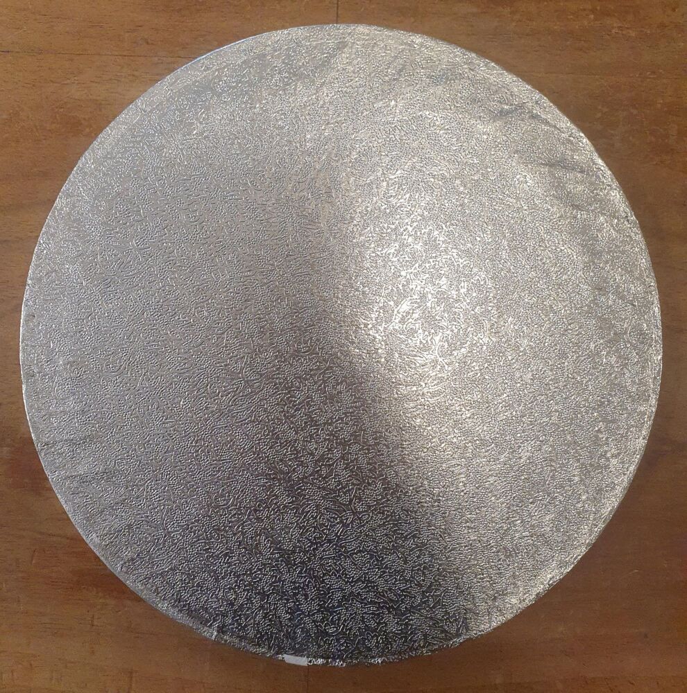 Cake Drum -  8" Round Silver - *Slightly Damaged*