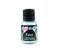 Metallic Food Paint - Metallic Light Silver 25g- Rainbow Dust - BB Jan 2024