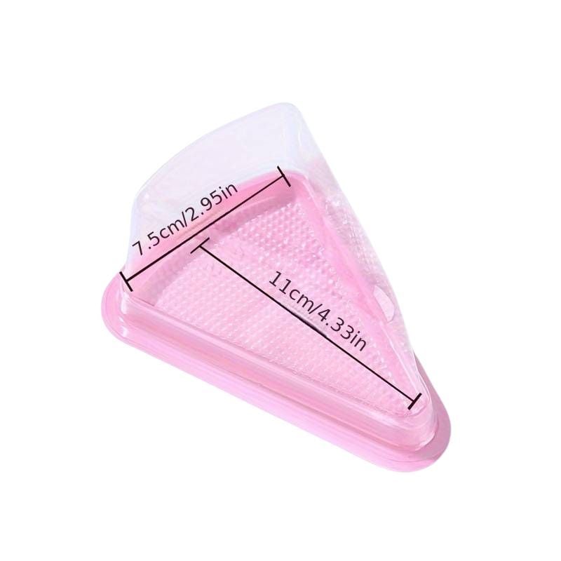 Cake Slice Packaging with Clear Lid (Pack of 6)