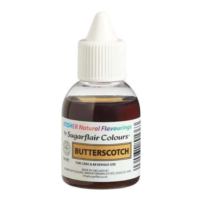 Sugarflair Concentrated Natural Food & Icing Flavour 30ml - BUTTERSCOTCH