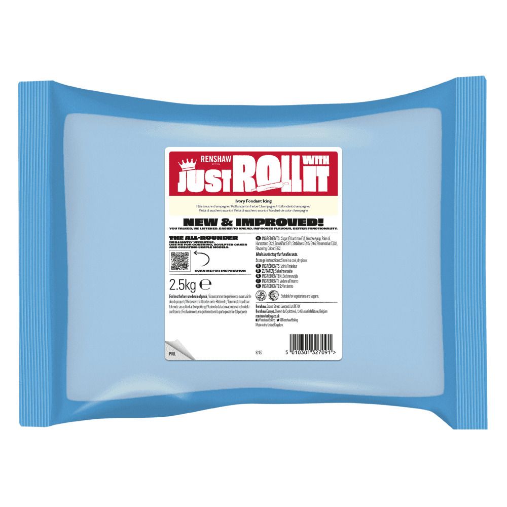 Renshaw 'Just Roll With It' Fondant Icing 2.5kg - IVORY