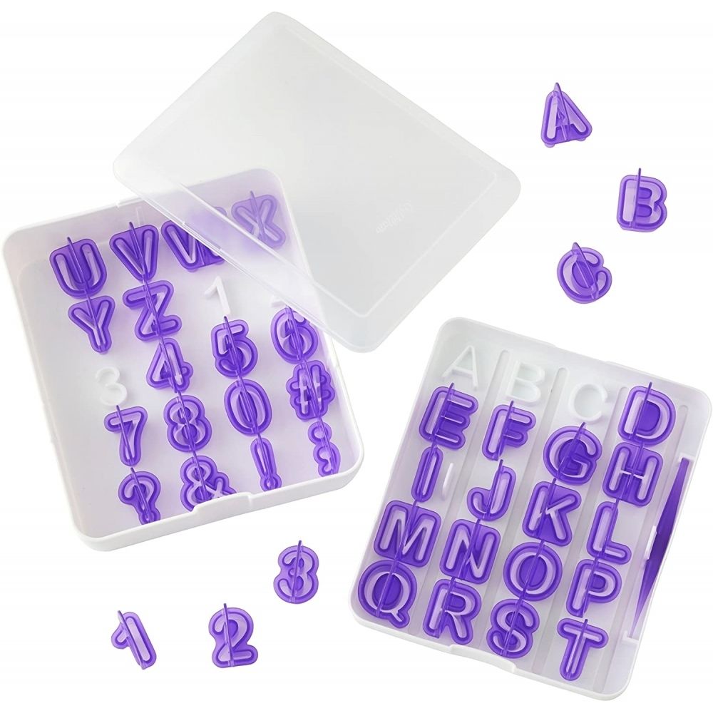 Wilton Alphabet & Number Cut-Outs Set (42 pieces) (RRP £18.95)