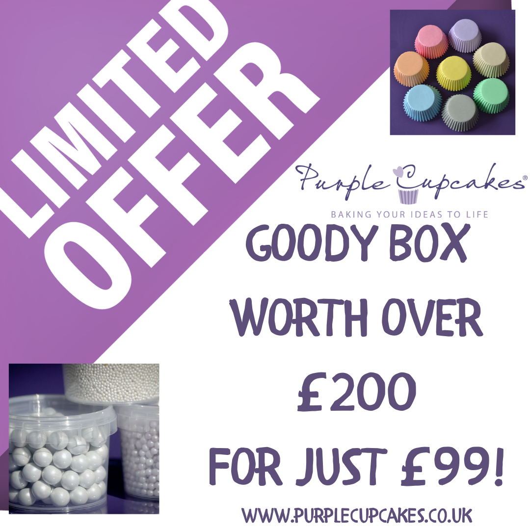 Purple Cupcakes GOODY BOX - worth over £200!