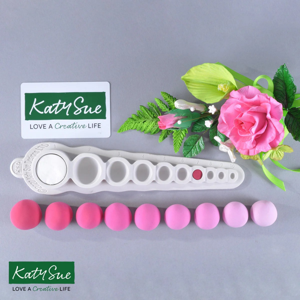 Katy Sue Cake Decorating Mould - THE MEASURING MOULD (with Flexi Scraper)