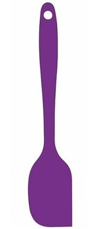 Colourworks Silicone Mini Spoon Spatulas | Scraper - Purple