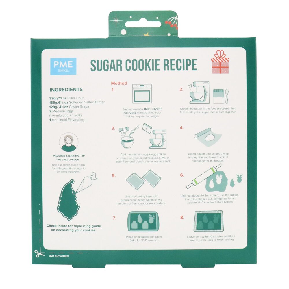 PME Cookie Cutter Set of 3 - SANTA