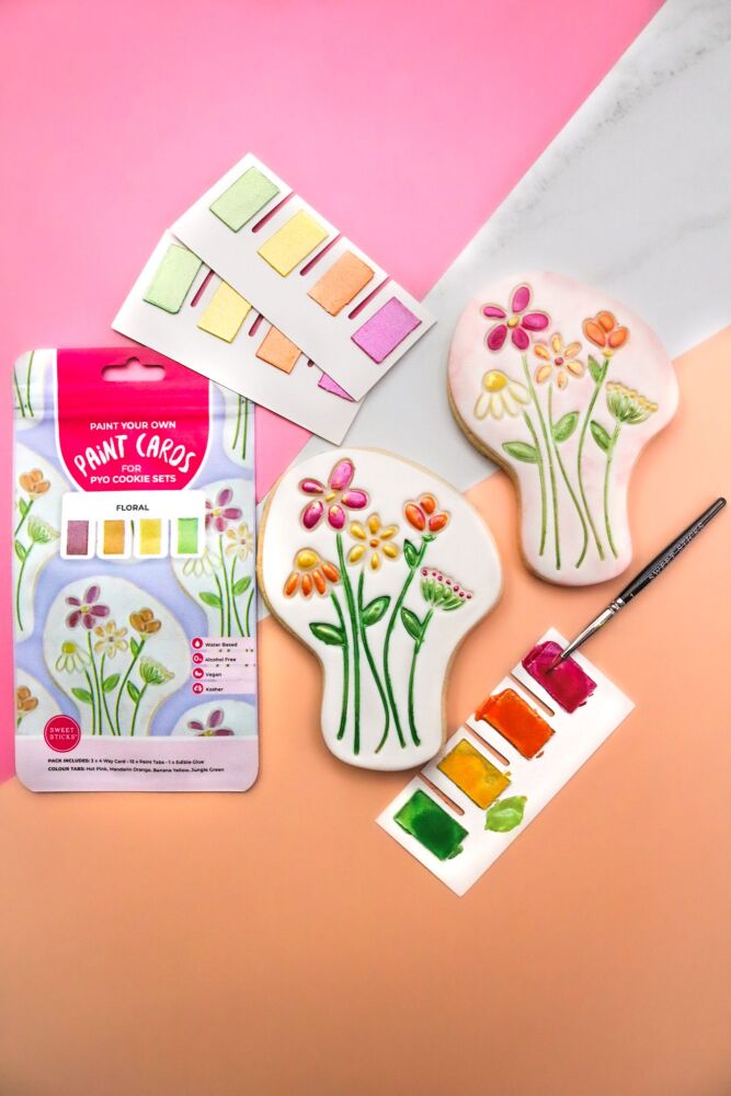 Sweet Sticks Paint Tabs for Paint Your Own - FLORAL - BB Oct 2024