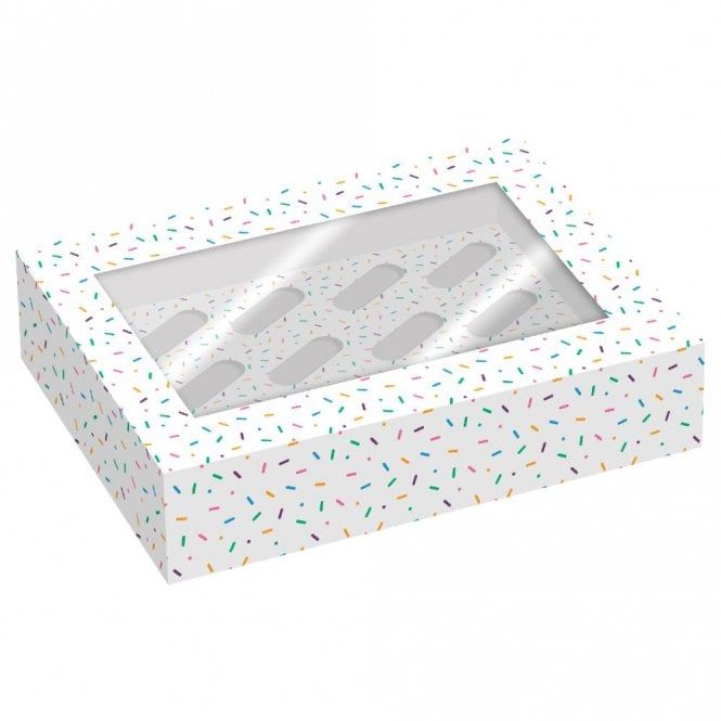 Simply Making - Sprinkles Cupcake Box - 12 Cupcakes (PACK OF 2 - DEEP 4