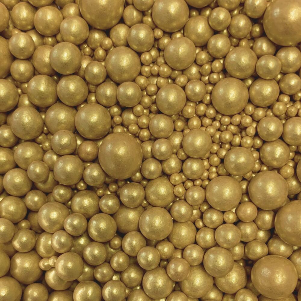 Gold Mix 2mm - 6mm Pearls - 90g