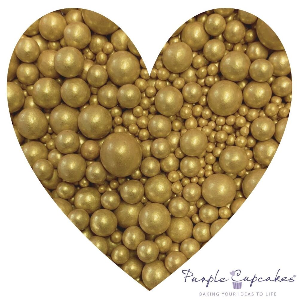 Gold Mix 2mm - 6mm Pearls - 90g