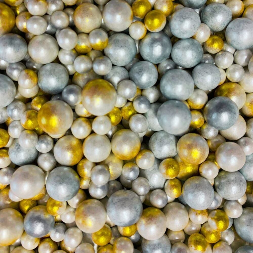 Duo Pearls 5mm & 8mm - METALLIC MIX - 90g