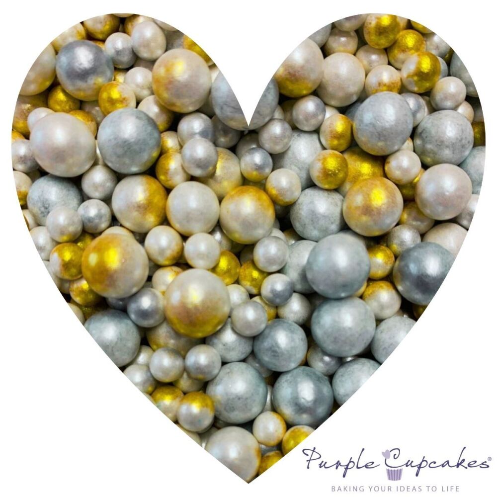 Duo Pearls 5mm & 8mm - METALLIC MIX - 90g