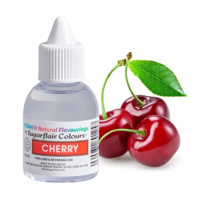 Sugarflair Concentrated Natural Food & Icing Flavour 30ml - CHERRY - BB END 2024