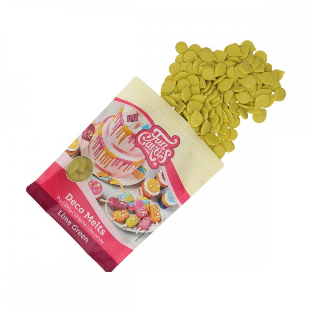 Fun Cakes Deco Melts 250g - LIME GREEN - BB Jan 2025