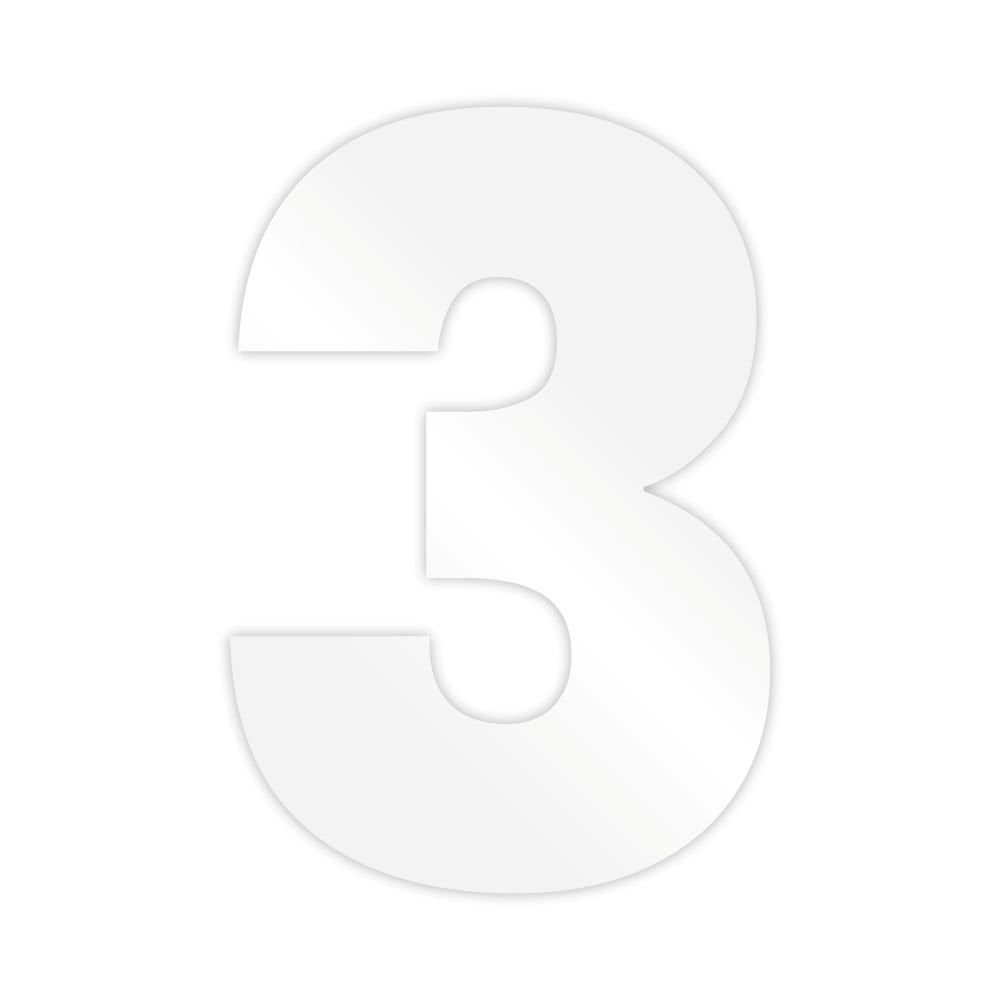 Clear Acrylic Number Stencil Plate (Choose number 0-9)