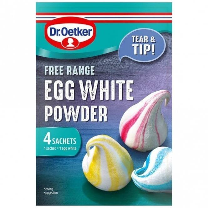 Dr. Oetker - Free Range Egg White Powder Sachets 5g (Pack of 4)