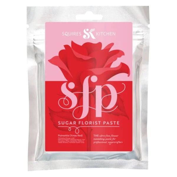 Florist Paste Squires 100g POINSETTIA RED