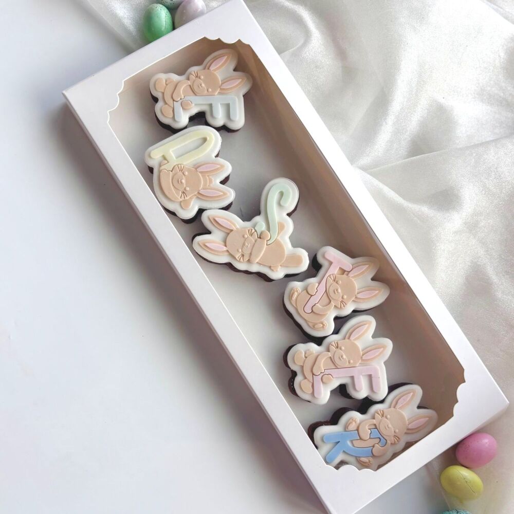 Boss Embossers - Debosser & Cutter - BUNNIES HOLDING EASTER LETTERS