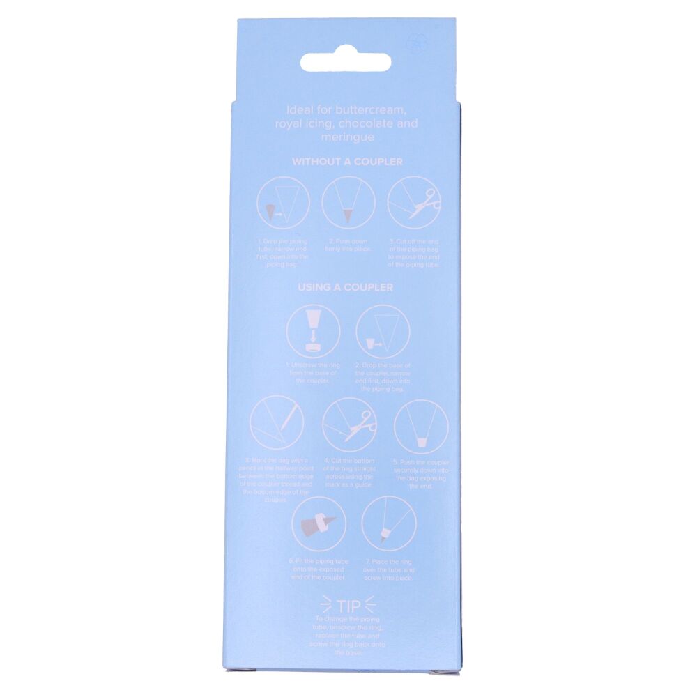 PME - Disposable Piping/Icing Bags Clear (Pack 12) 30cm/12ins
