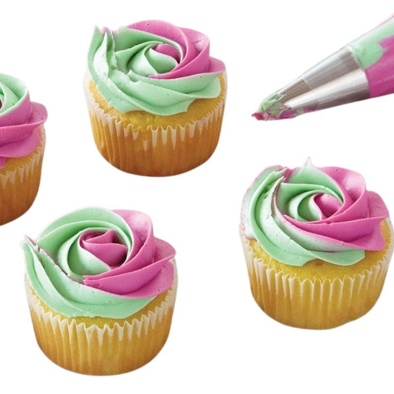 Purple Cupcakes Disposable Icing Bags - TWO TONE Bags (Pack of 10)