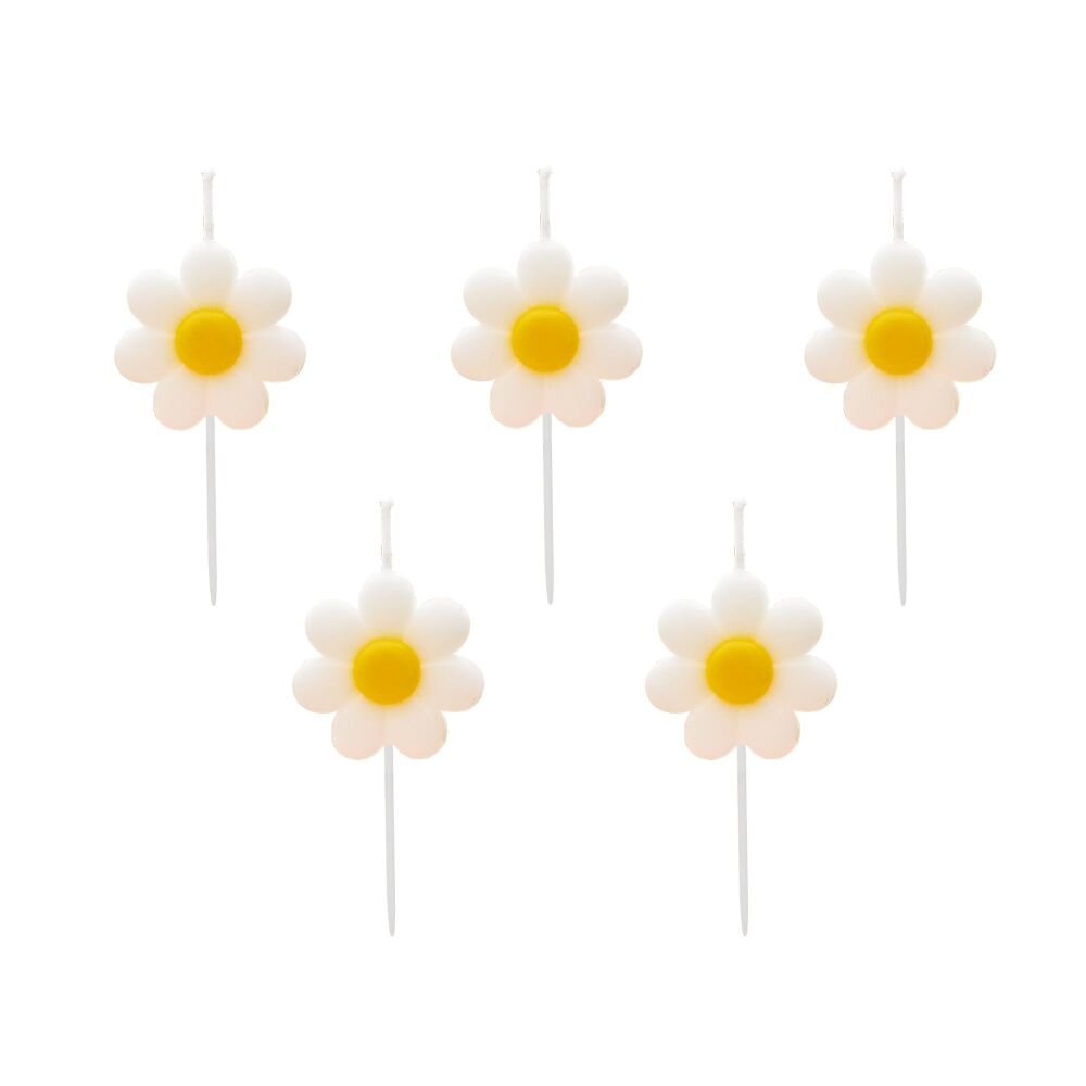 Daisy Candles - Pack of 5