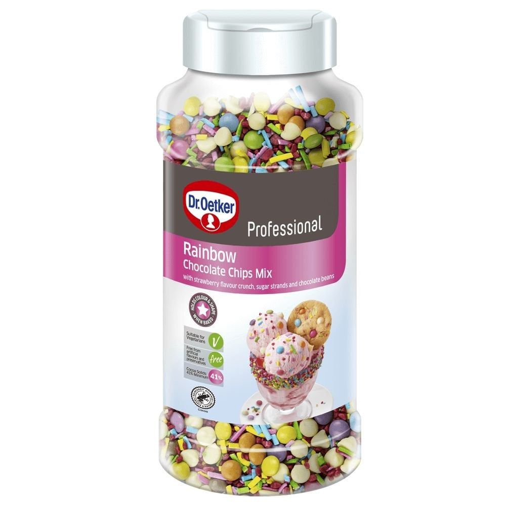 Dr. Oetker - Rainbow Chocolate Chips Mix 850g - BB August 2025