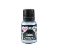 Metallic Food Paint - Metallic Dark Silver 25g - Rainbow Dust - BB August 2025