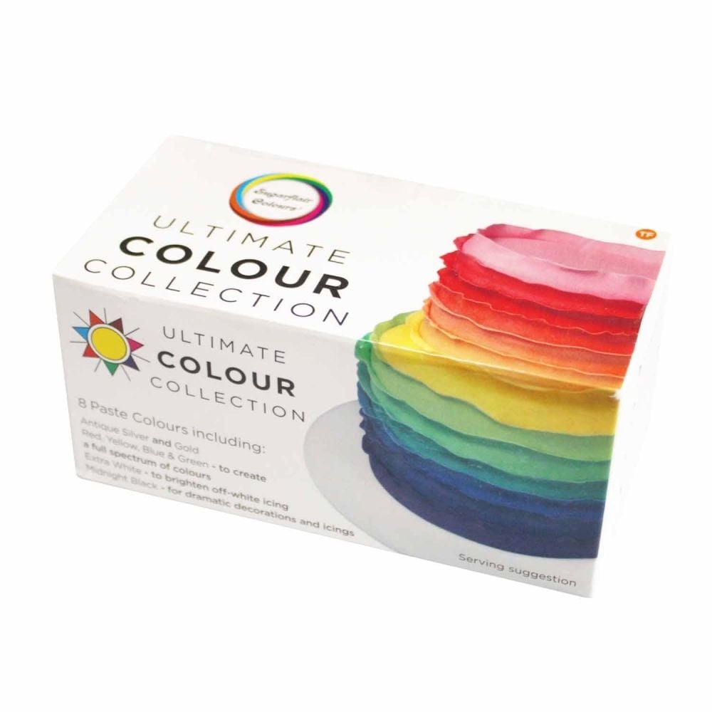 Sugarflair Ultimate Colour Paste Collection - Set of 8 Colours