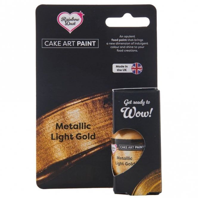 Metallic Food Paint - Light Gold 25g- Rainbow Dust