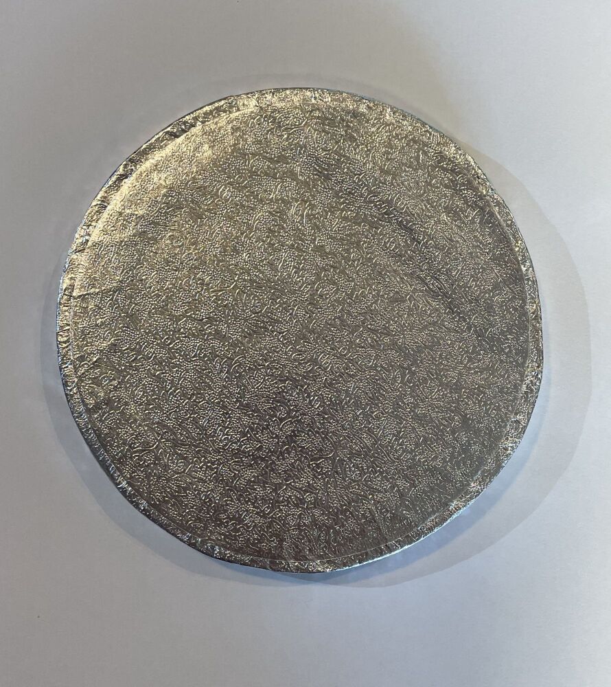 Cake Drum -  6" Round Silver - *Slightly Damaged*