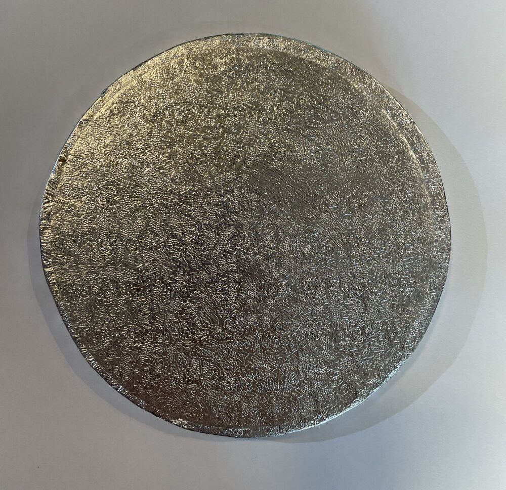 Cake Drum -  6" Round Silver - *Slightly Damaged*