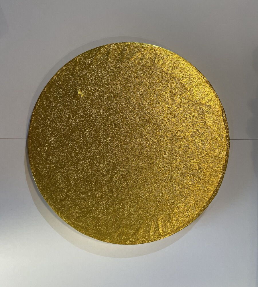 Cake Drum -  8" Round Gold - *Slightly Damaged*