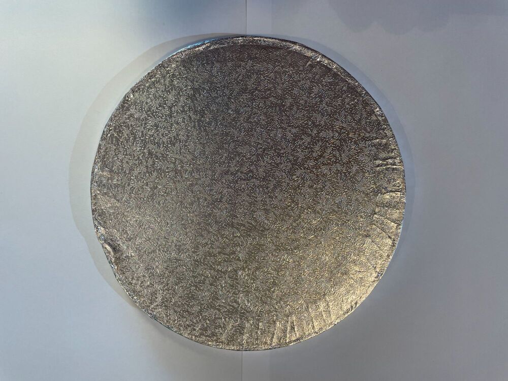 Cake Drum -  8" Round Silver - *Slightly Damaged*