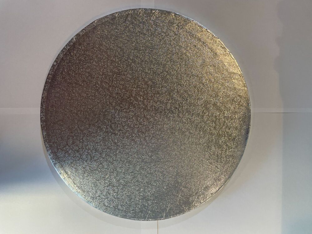 Cake Drum - 12" Round Silver - *Slightly Damaged*