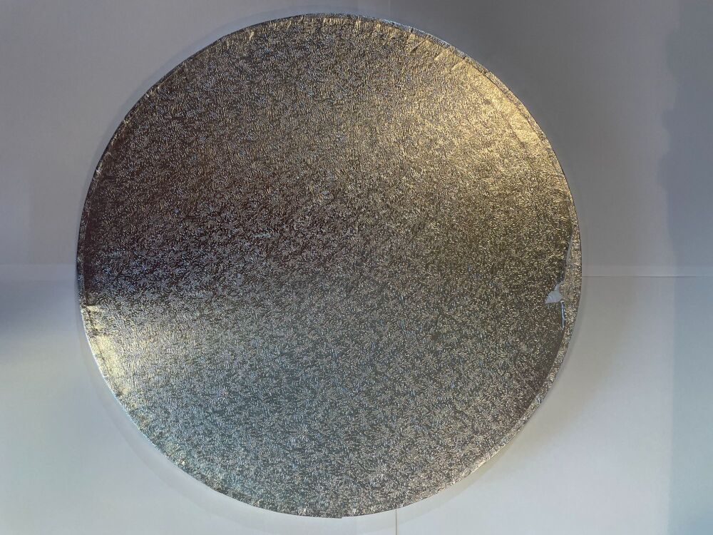 Cake Drum - 12" Round Silver - *Slightly Damaged*