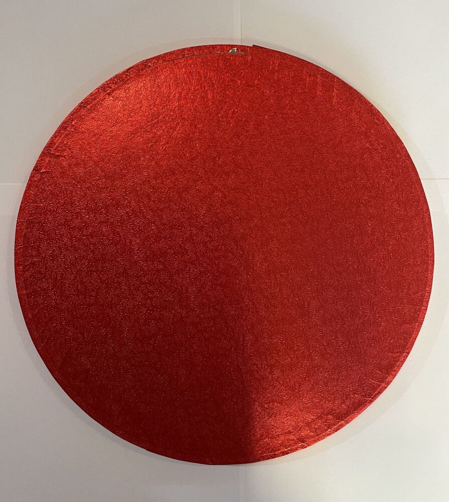 Cake Drum - 12" Round Red - *Slightly Damaged*