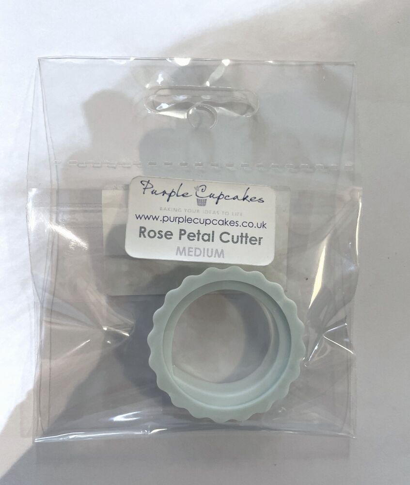 Purple Cupcakes - Rose Leaf Cutter - MEDIUM