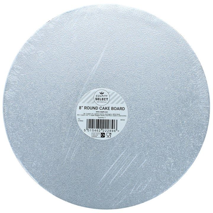 Lightweight Cake Drums (Pack of 5) - 8" ROUND