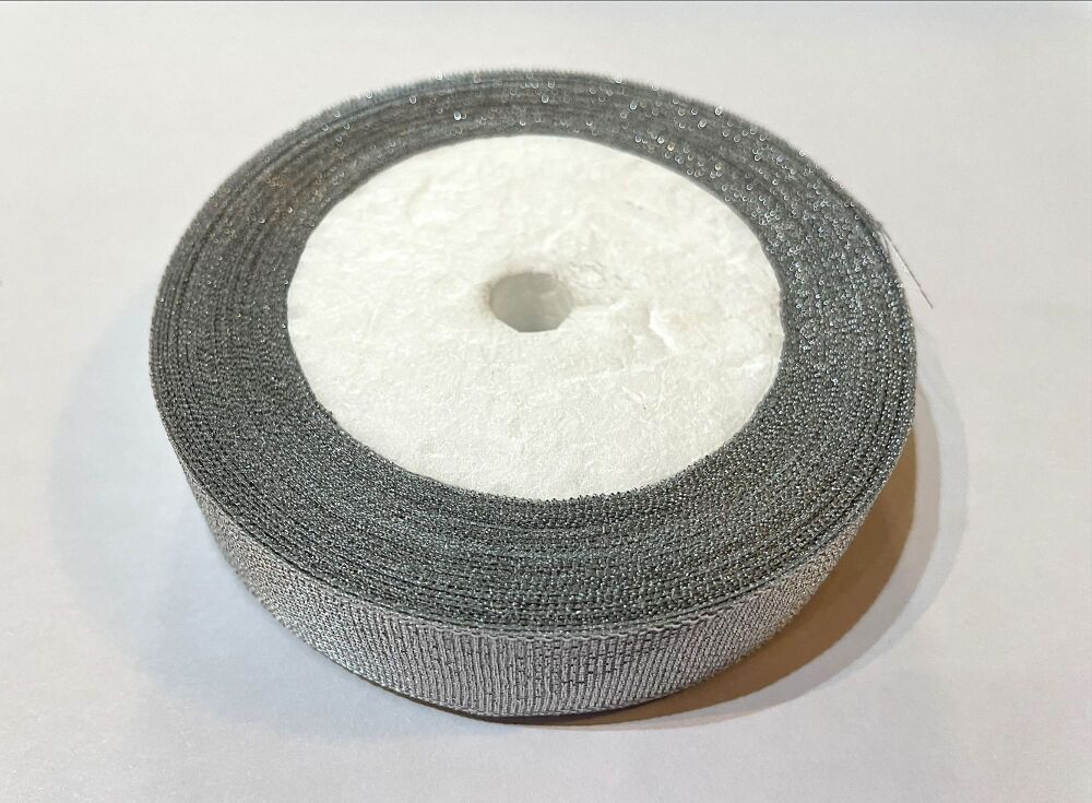 Metallic Silver Ribbon - 20mm Wide
