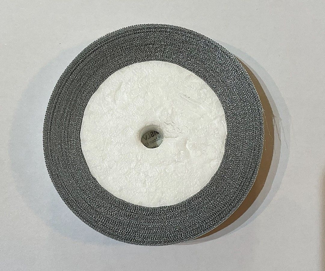 Metallic Silver Ribbon - 20mm Wide