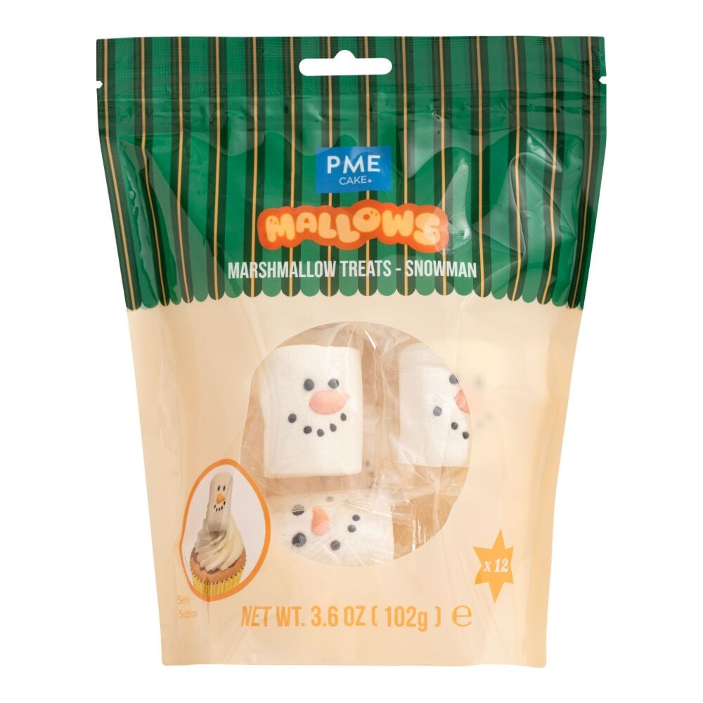 Christmas Snowmen Marshmallows - Pack of 12